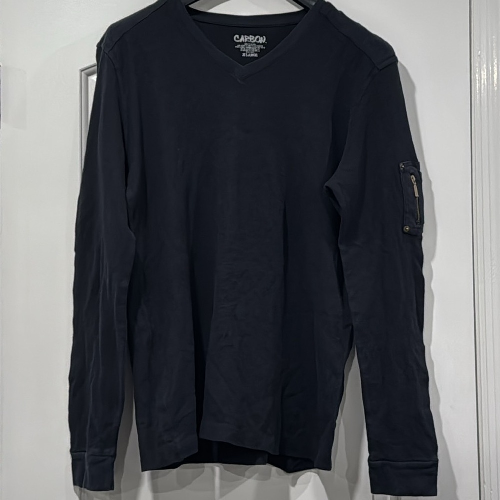 Carbon Black Long Sleeve Shirt - XL Mens